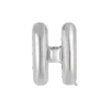 Silver Alphabet Foil Balloon Letter H