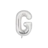 Silver Alphabet Foil Balloon Letter G
