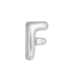 Silver Alphabet Foil Balloon Letter F