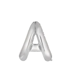 Silver Alphabet Foil Balloon Letter A