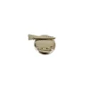 Silver Brooch Blank Round Tray with Alligator Clip 3x3cm 6pc