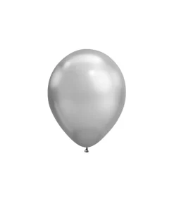 Silver Chrome Latex Balloons 5inch 50pk
