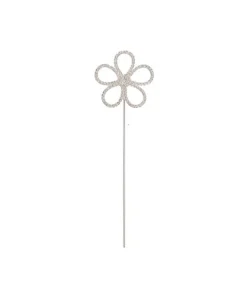Silver Diamante Cake Topper Daisy
