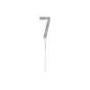 Silver Diamond Cake Topper Number 7