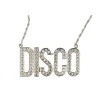 Silver Disco Necklace