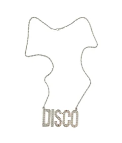 Silver Disco Necklace