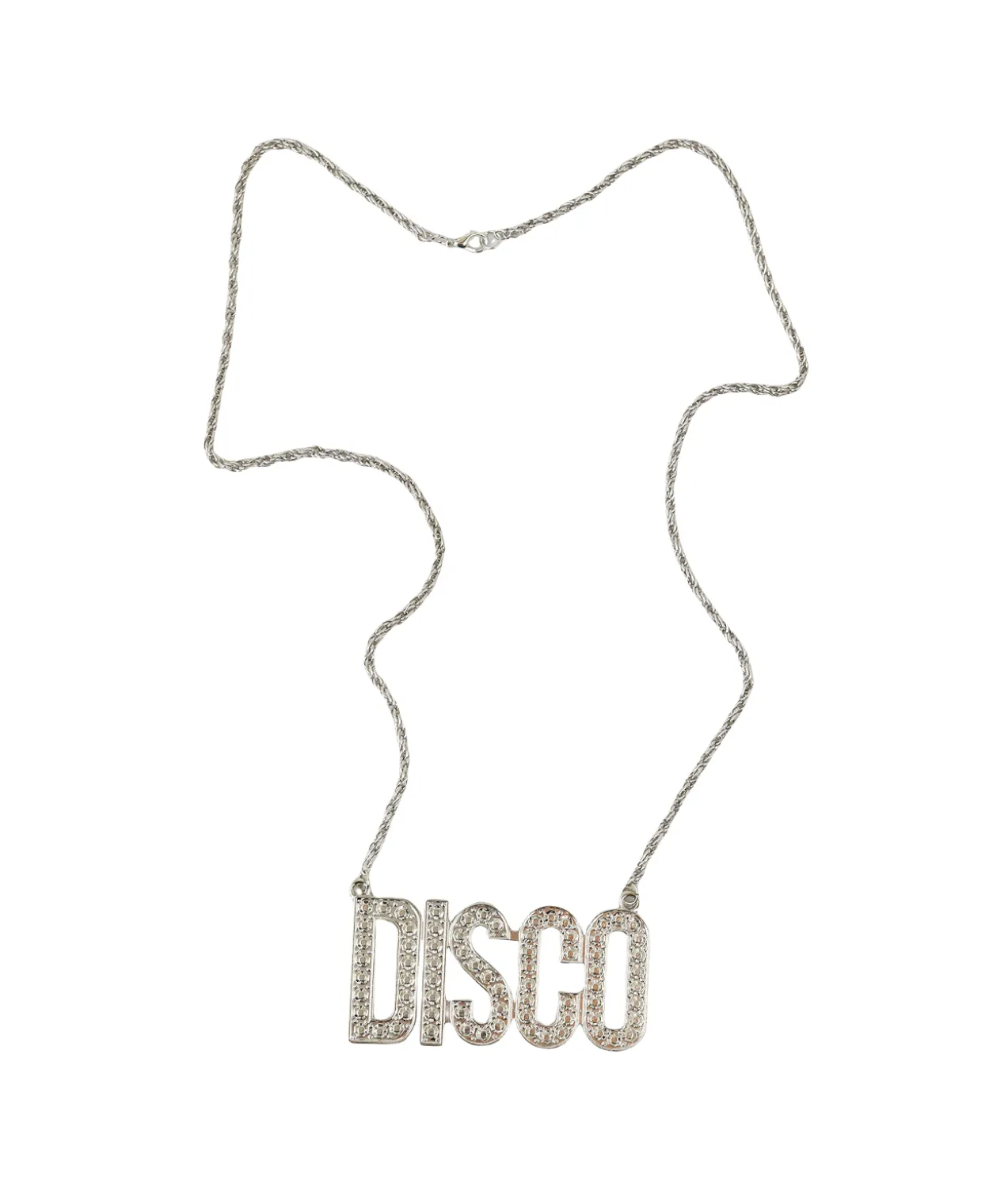 Silver Disco Necklace