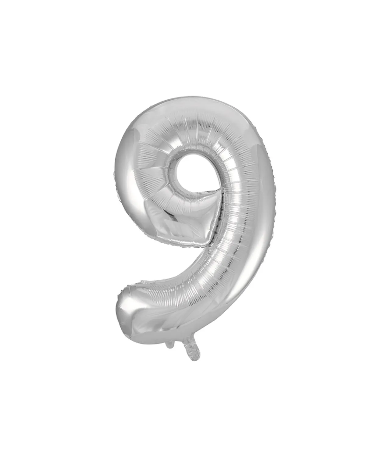 Silver Foil Number Balloon 9