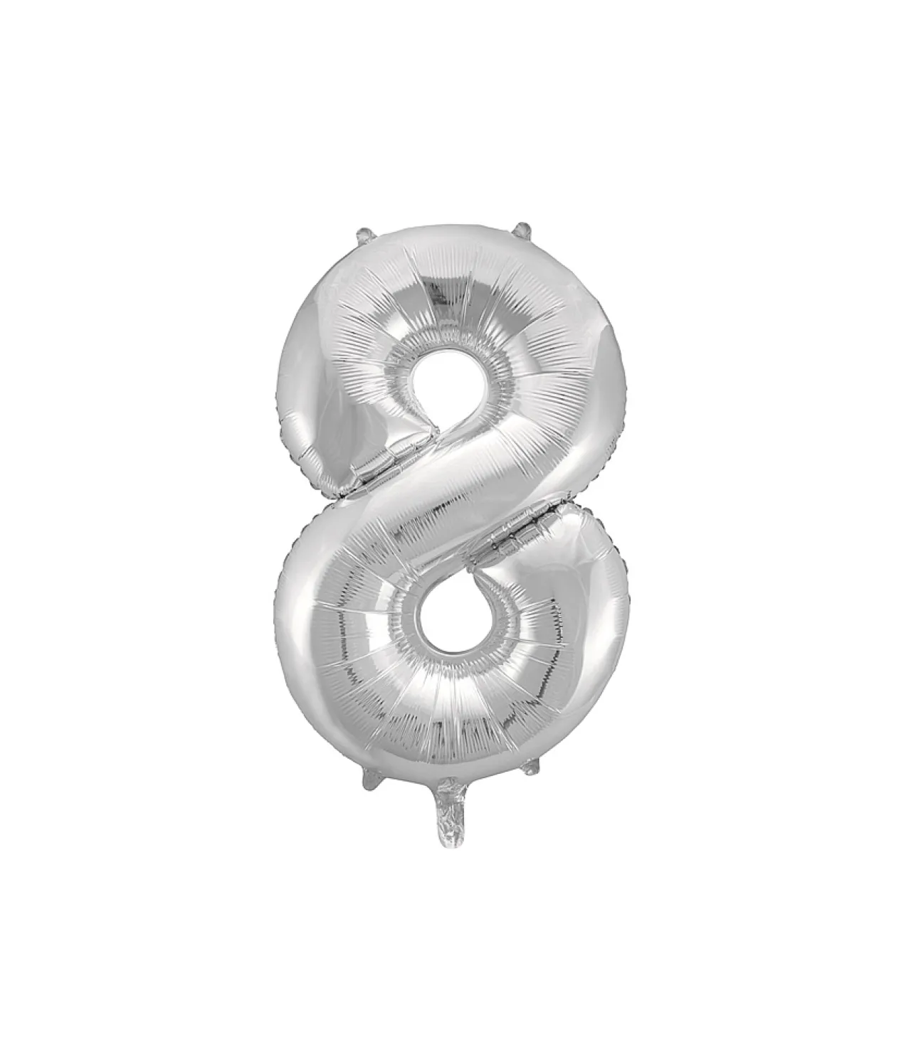 Silver Foil Number Balloon 8