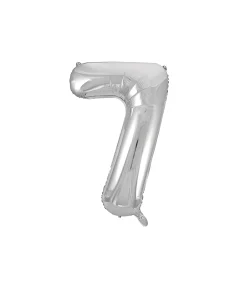 Silver Foil Number Balloon 7