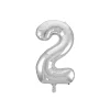 Silver Foil Number Balloon 2