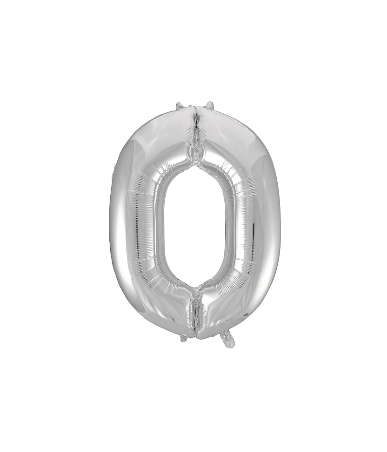 Silver Foil Number Balloon 0