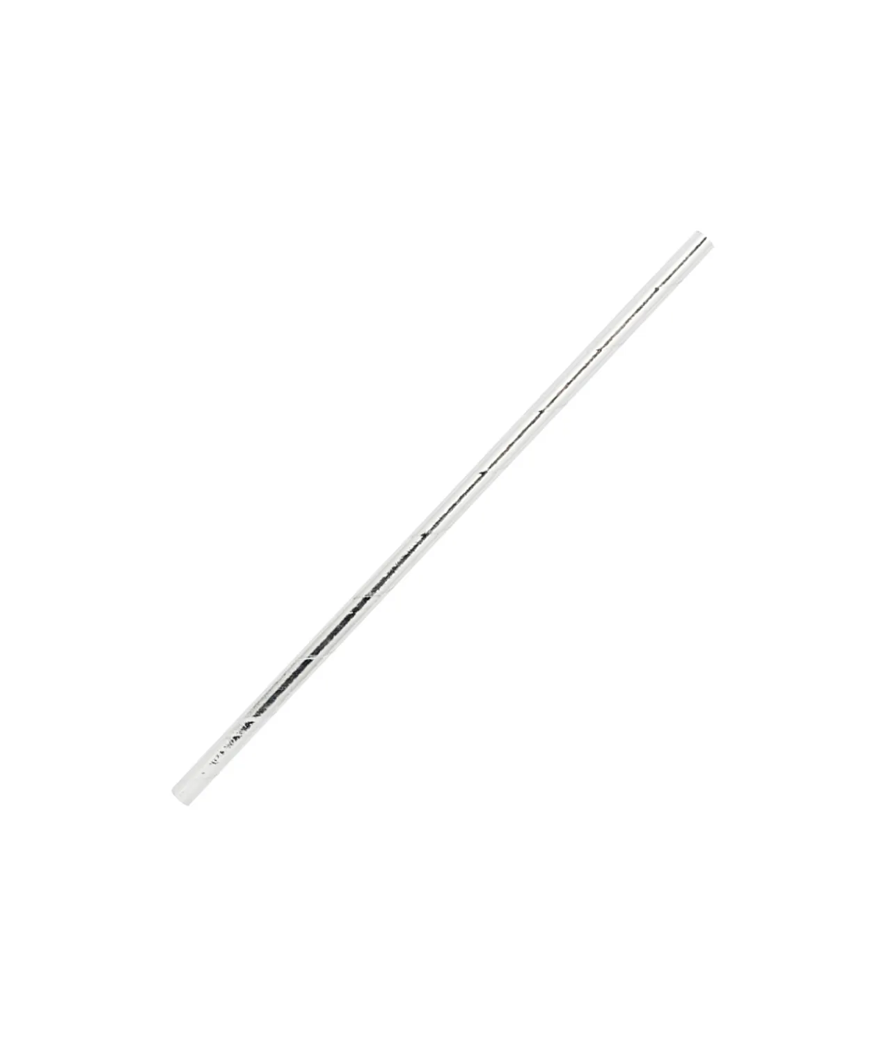 Silver Foil Paper Straws 25pk