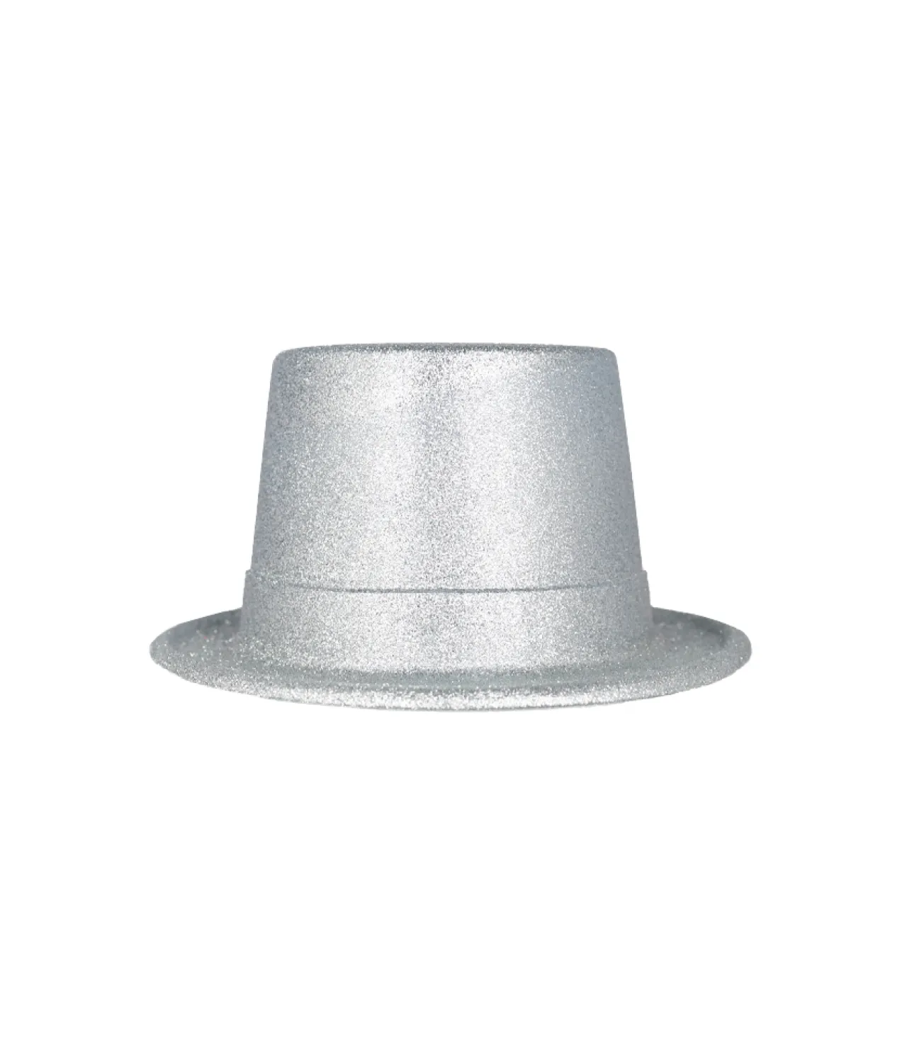 Silver Glitter Top Hat