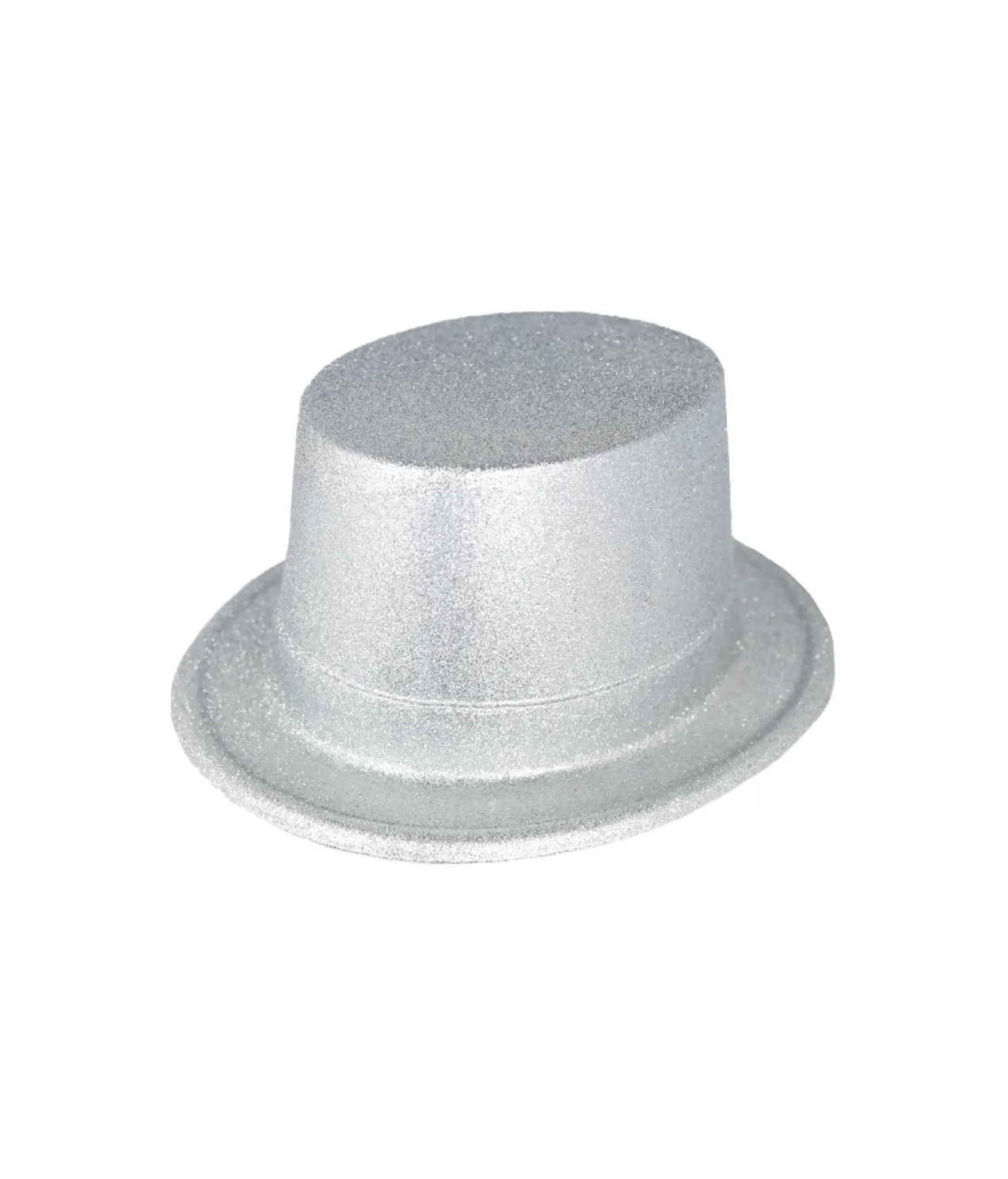 Silver Glitter Top Hat