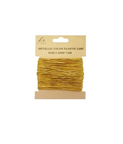 Silver & Gold Craft Elastic Line Assorted 10mx1mm