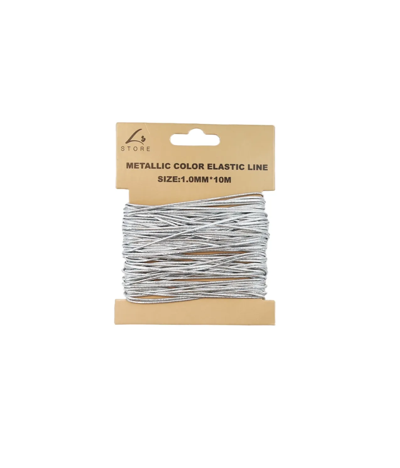 Silver & Gold Craft Elastic Line Assorted 10mx1mm