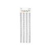 Silver Jewel Look Sticker 4pc