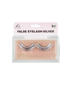 Silver Metallic False Eyelashes