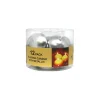 Silver Metallic Floating Candles 12pk