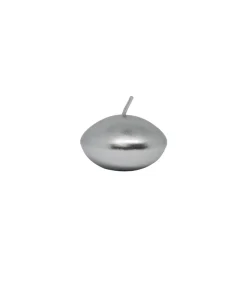 Silver Metallic Floating Candles 12pk