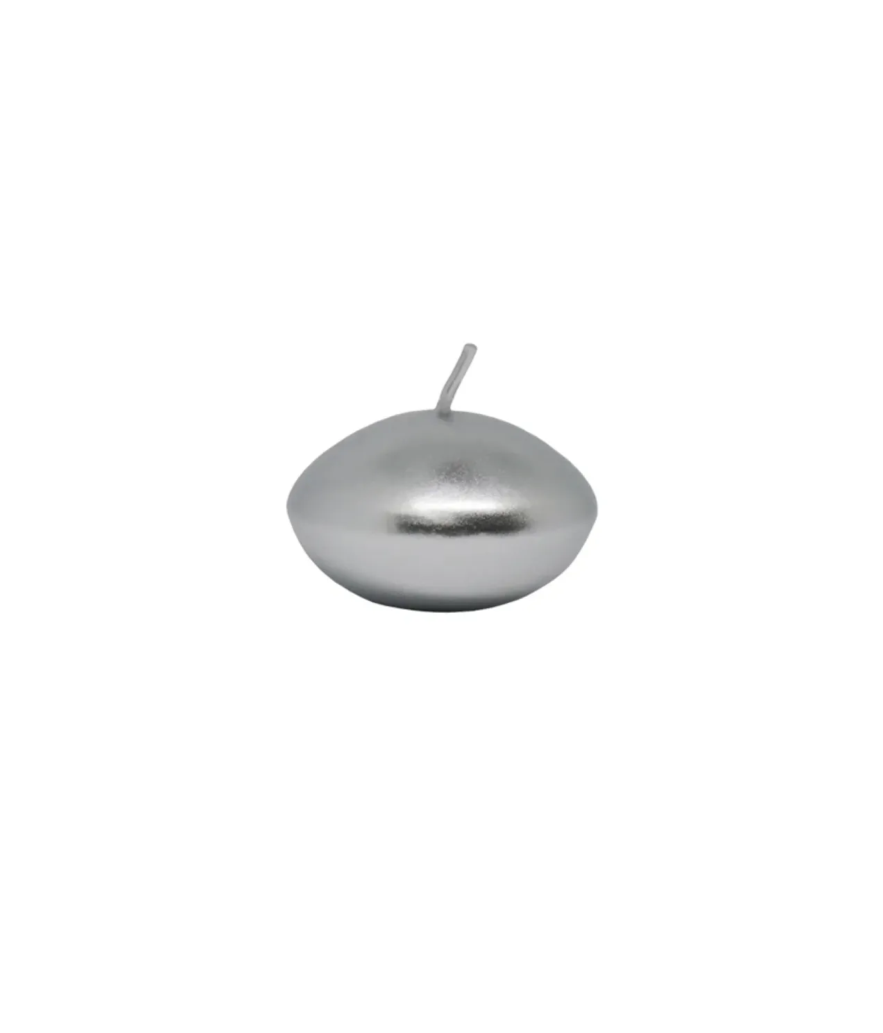 Silver Metallic Floating Candles 12pk