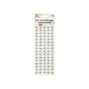 Silver Metallic Star Stickers 80pc