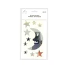 Silver Moon Mirror stickers 19.5x10cm