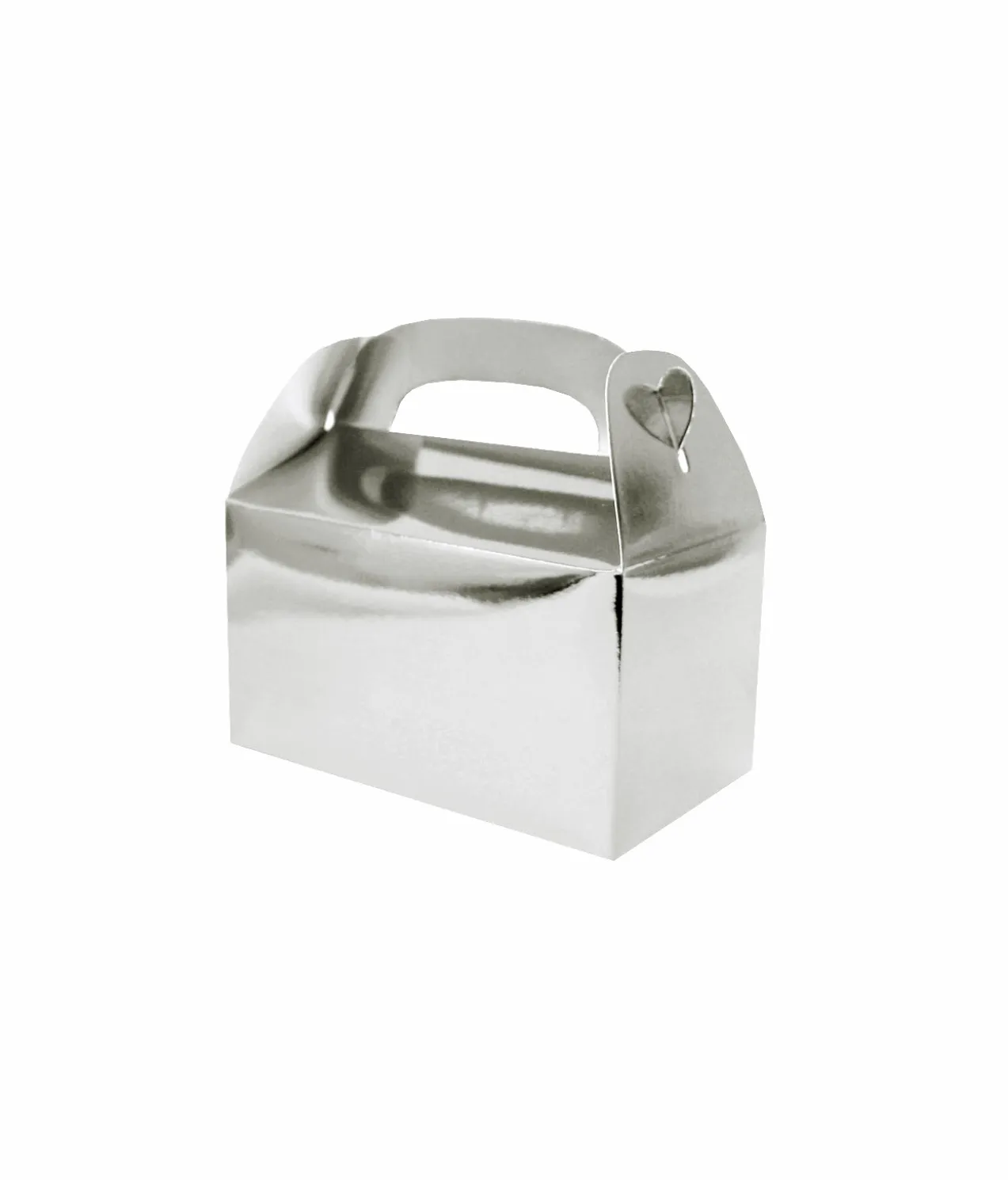 Silver Paper Treat Box 6pc (Side Seal)