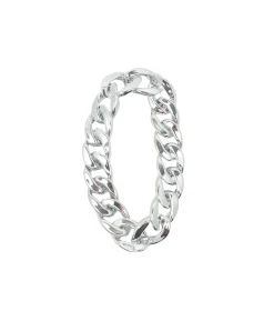 Silver Plastic Chain Bracelet