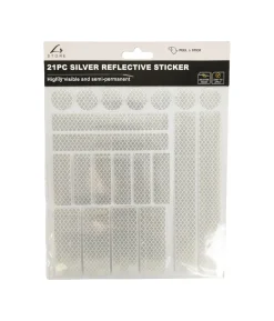 Silver Reflective Stickers 21pc