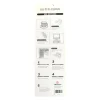 Silver Rhinestone Stickers 8mm 112pc