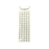Silver Rhinestone Stickers 12mm 80pc