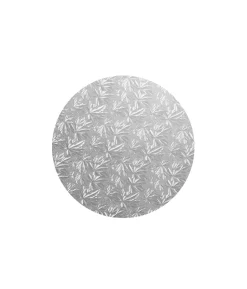 Silver Round Masonite Cake Board 8in