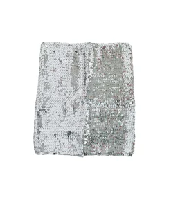 Silver Sequin Skirt