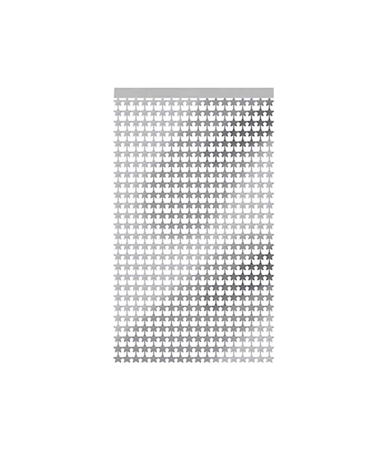 Silver Star Foil Backdrop 1x2m