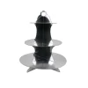 Silver 3 Tier Cupcake Stand