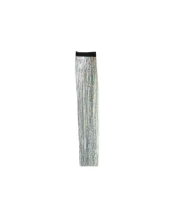 Silver Tinsel Hair Extension Clip 1pc