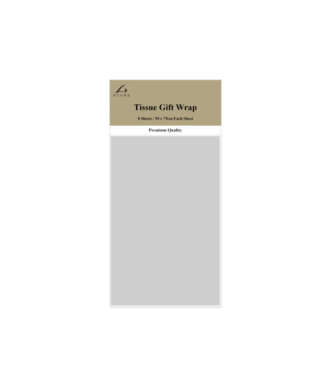 Silver Tissue Paper 8pk