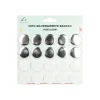 Silver & White Badges 3.8cm 20pk