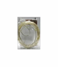 Silver Wire Cool White Seed Lights 100 LED