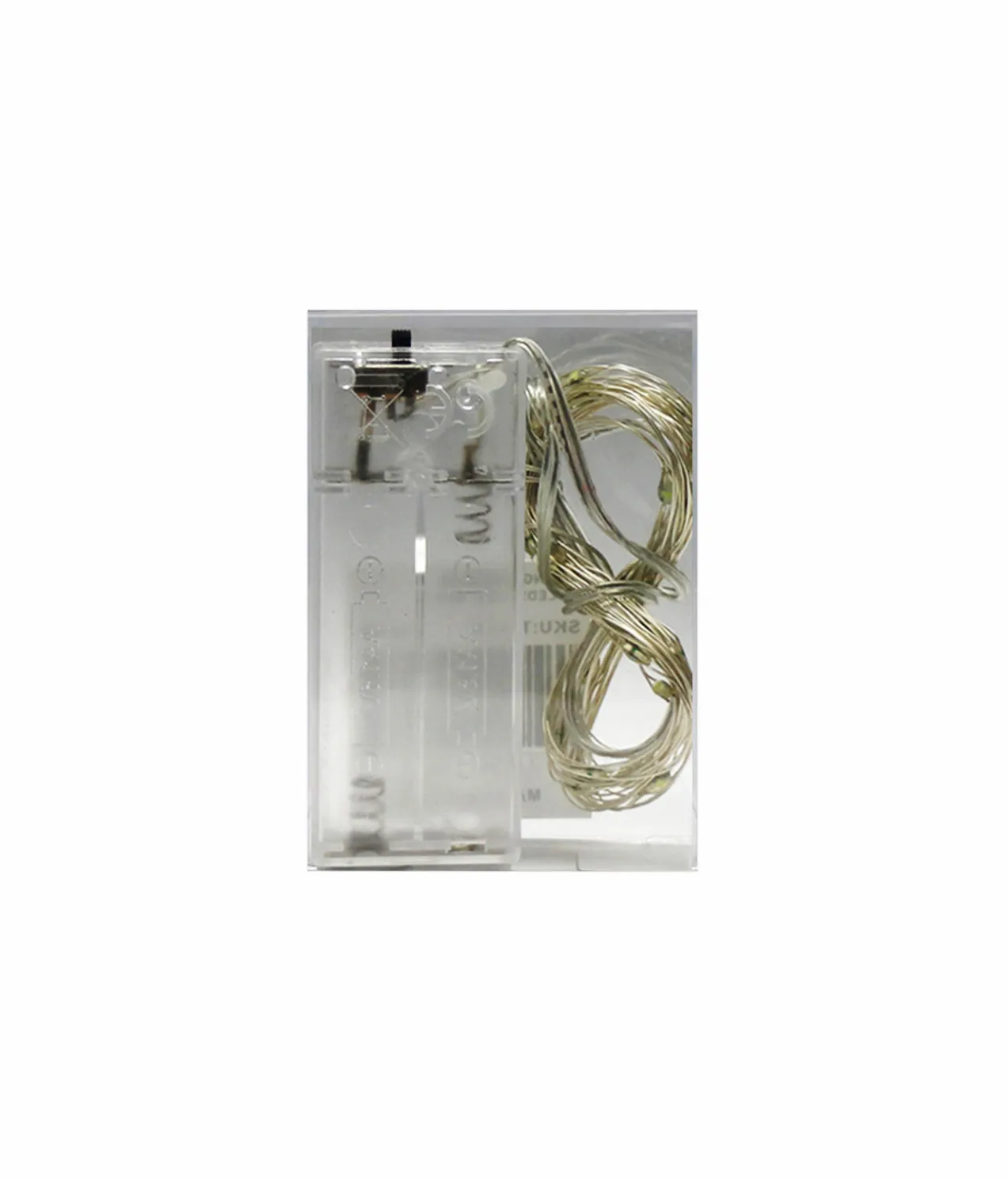 Silver Wire Cool White Seed Lights 30 LED