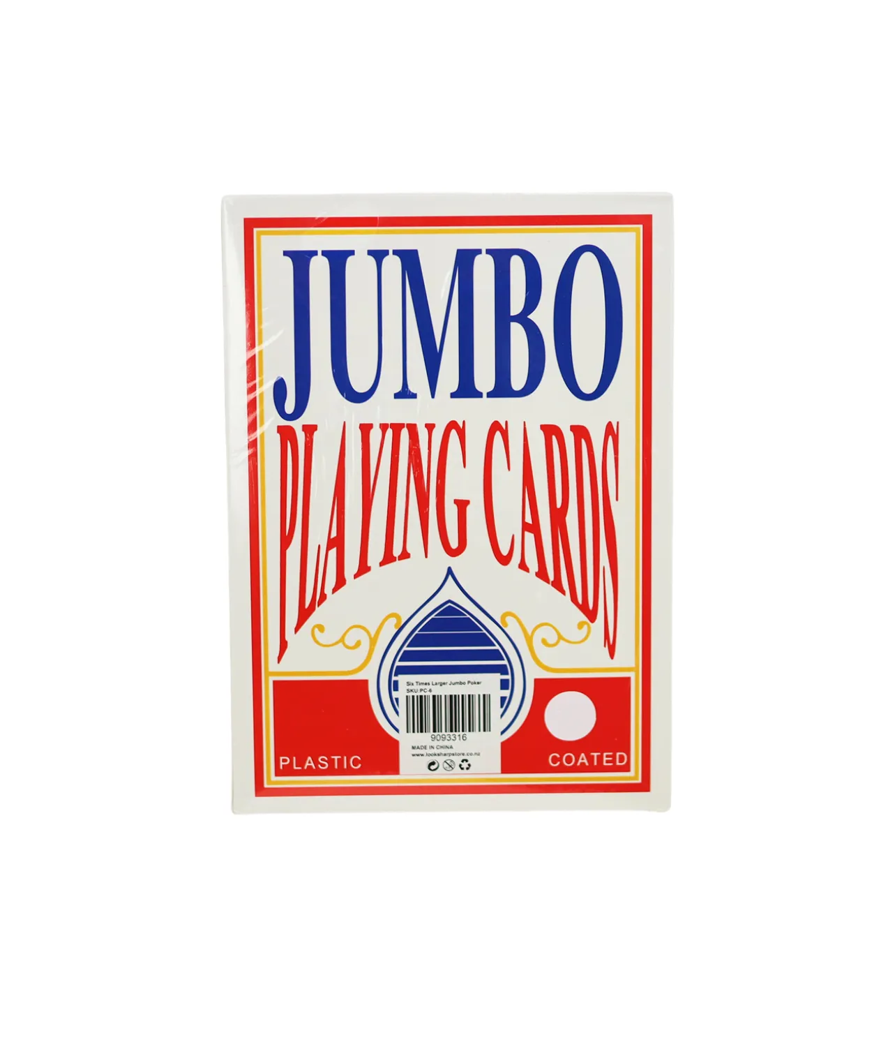 Six Times Larger Jumbo Poker 24 x 17 x 2cm
