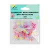 Small Flowers DIY Bead Ornament With White Rope 30g