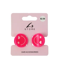 Smiley Claw Clip Set 2pk