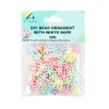 Snowflake DIY Bead Ornament With White Rope 30g