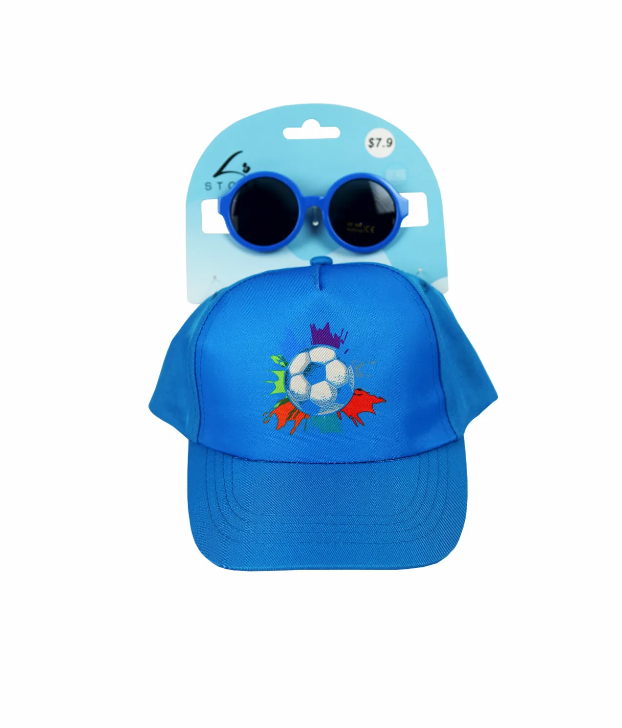 Soccer Cap And Glasses Set