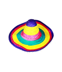 Sombrero With Pompoms 48cm