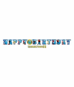 Sonic the Hedgehog Jumbo Add-An-Age Letter Banner