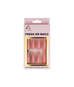 Soot Pink Press On Nails 24pc